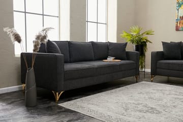 Retzow Sofa 3-seter - Antrasitt - Møbler - Sofaer - 3 seter sofa