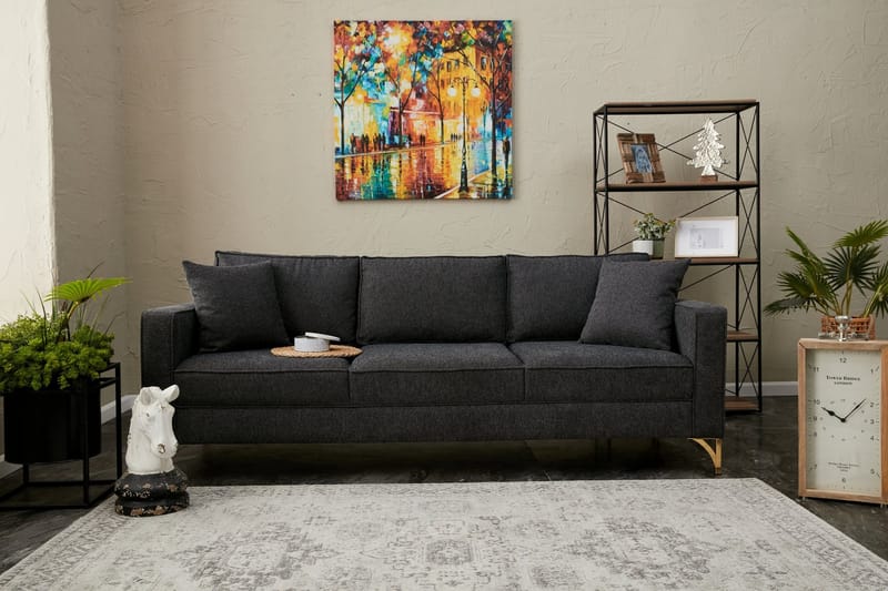 Retzow Sofa 3-seter - Antrasitt - Møbler - Sofaer - 3 seter sofa