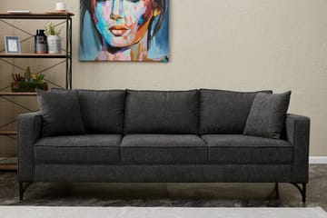 Retzow Sofa 3-seter - Antrasitt - Møbler - Sofaer - 3 seter sofa