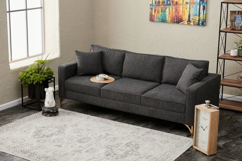 Retzow Sofa 3-seter - Antrasitt - Møbler - Sofaer - 3 seter sofa