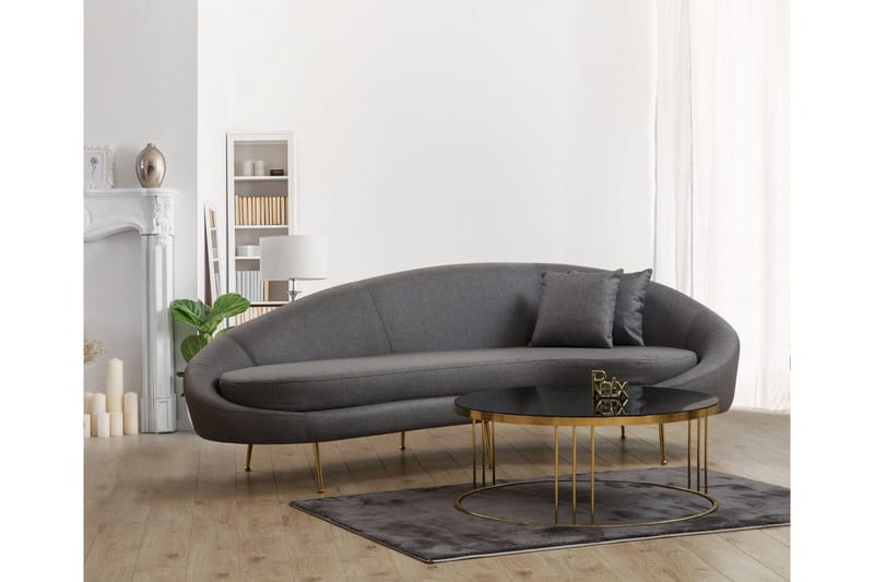 Revelstoke Buet Sofa 3-seter - Mørkegrå - Møbler - Sofaer - 3 seter sofa
