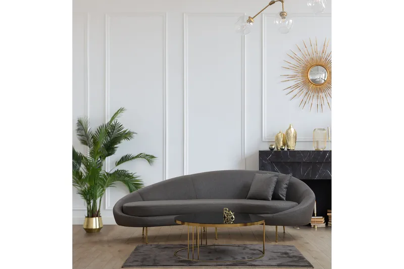 Revelstoke Buet Sofa 3-seter - Mørkegrå - Møbler - Sofaer - 3 seter sofa