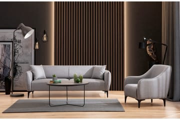 Rossland Sofa 3-seters - Grå - Møbler - Sofaer - 3 seter sofa