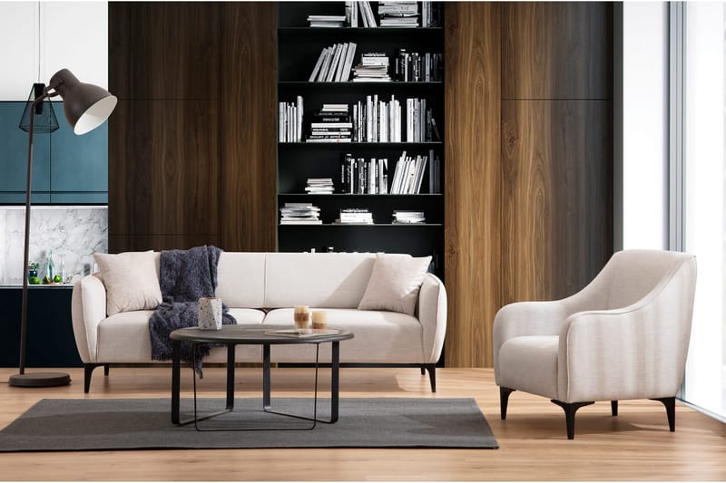 Rossland Sofa 3-seters - Hvit - Møbler - Sofaer - 3 seter sofa