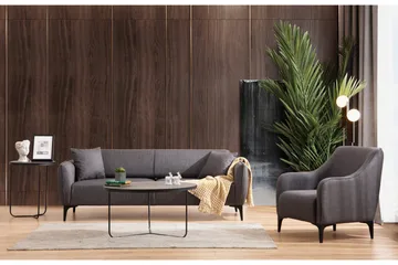 Rossland Sofa 3-seters - Mørkegrå - Møbler - Sofaer - 3 seter sofa