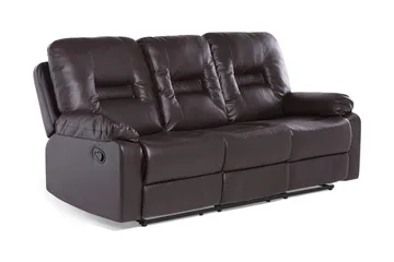 Rovik Sofa 3-seter - Brun - Møbler - Sofaer - Reclinersofaer - 3 seters kinosofa & reclinersofa