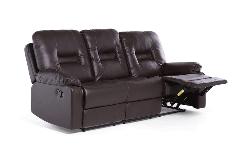Rovik Sofa 3-seter - Brun - Møbler - Sofaer - Reclinersofaer - 3 seters kinosofa & reclinersofa