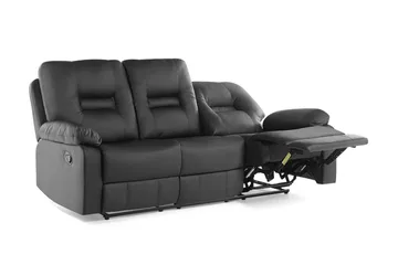 Rovik Sofa 3-seter - Svart - Møbler - Sofaer - Reclinersofaer - 3 seters kinosofa & reclinersofa