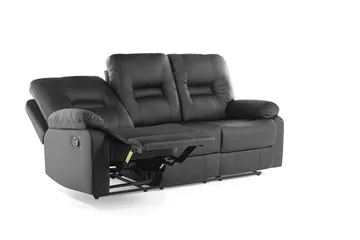 Rovik Sofa 3-seter - Svart - Møbler - Sofaer - Reclinersofaer - 3 seters kinosofa & reclinersofa