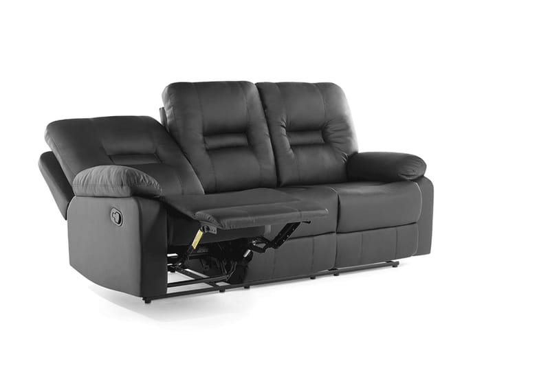 Rovik Sofa 3-seter - Svart - Møbler - Sofaer - Reclinersofaer - 3 seters kinosofa & reclinersofa
