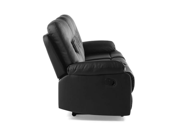 Rovik Sofa 3-seter - Svart - Møbler - Sofaer - Reclinersofaer - 3 seters kinosofa & reclinersofa