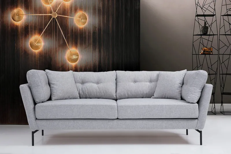 Schirra 3-Seter Sofa - Grå - Møbler - Sofaer - 3 seter sofa