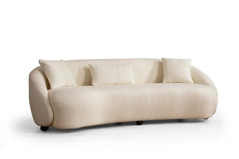 Scone Sofa 3-seters - Beige|Bouclé - Møbler - Sofaer - 3 seter sofa