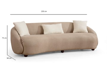 Scone Sofa 3-seters - Brun|Bouclé - Møbler - Sofaer - 3 seter sofa