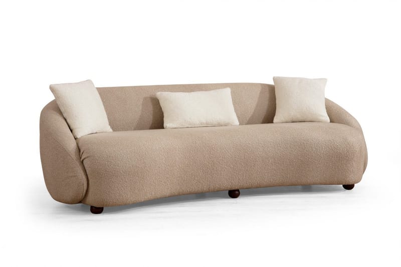 Scone Sofa 3-seters - Brun|Bouclé - Møbler - Sofaer - 3 seter sofa