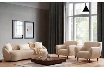 Scone Sofa 3-seters - Brun|Bouclé - Møbler - Sofaer - 3 seter sofa