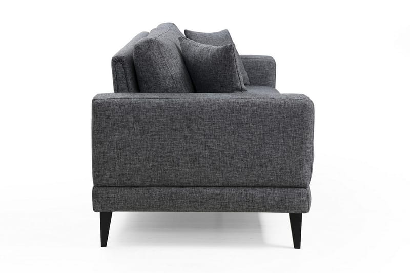 Selder Utrekkbar Dyp Sovesofa i Stoff - Grå - Møbler - Sofaer - Sovesofaer - 3 seters sovesofa