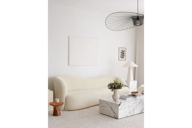 Slon Sofa 3-seter, Hvit