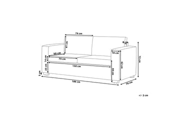 Sofa 3-seter Helsinki - Brun - Møbler - Sofaer - 3 seter sofa