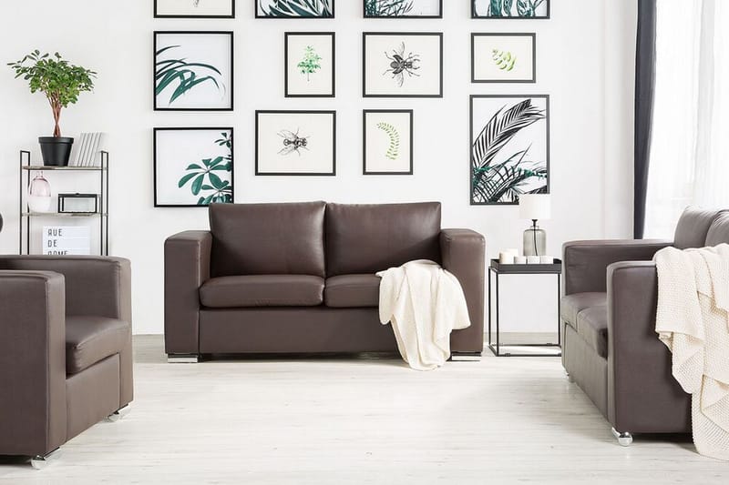Sofa 3-seter Helsinki - Brun - Møbler - Sofaer - 3 seter sofa