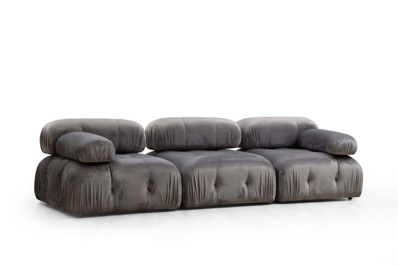 Sofa 3-seters Belgin - Grå - 3 seter sofa