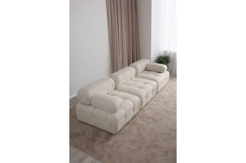 Sofa 3-seters Belgin - Lysebeige - 3 seter sofa