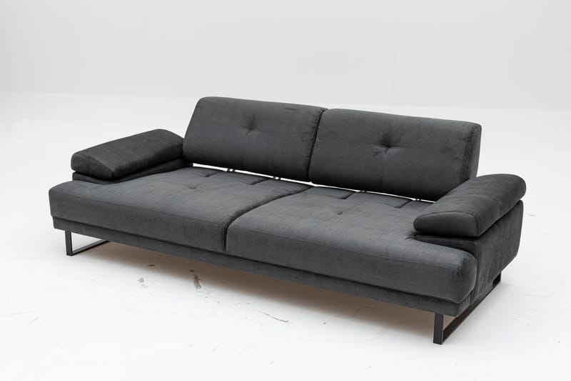Sofa 3-seters Caboolture - Antrasitt - 3 seter sofa