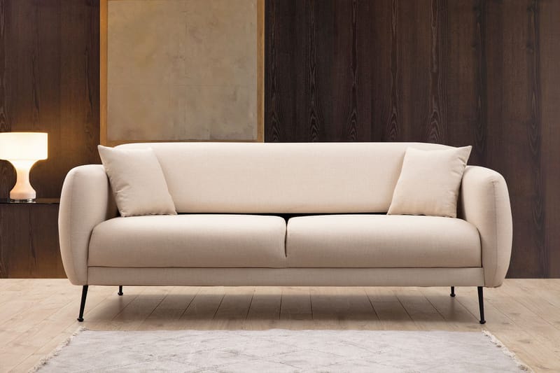 Sofa 3-seters Holdsworth - Beige - 3 seter sofa