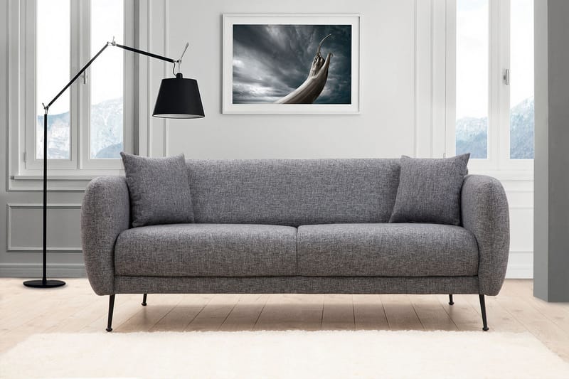 Sofa 3-seters Holdsworth - Grå - 3 seter sofa