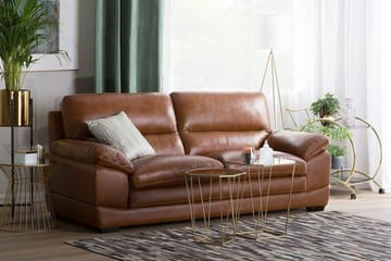 Sofa 3-seters Horten - Brun - Møbler - Sofaer - 3 seter sofa