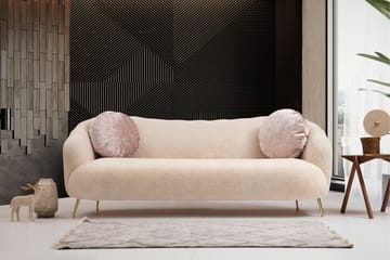 Sofa 3-seters Moe - Beige - Møbler - Sofaer - 3 seter sofa