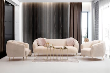 Sofa 3-seters Moe - Beige - Møbler - Sofaer - 3 seter sofa