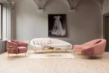 Sofa 3-seters Redcliffe - Rosa - Møbler - Sofaer - 3 seter sofa