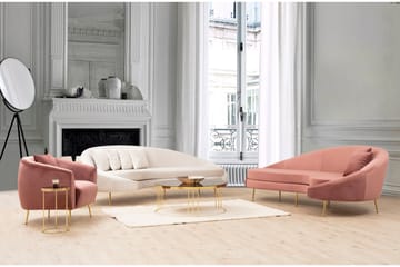 Sofa 3-seters Redcliffe - Rosa - Møbler - Sofaer - 3 seter sofa