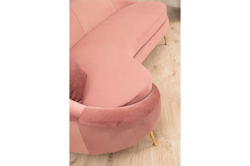 Sofa 3-seters Redcliffe - Rosa - Møbler - Sofaer - 3 seter sofa