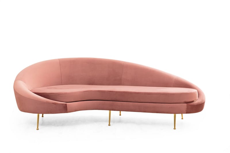 Sofa 3-seters Redcliffe - Rosa - Møbler - Sofaer - 3 seter sofa