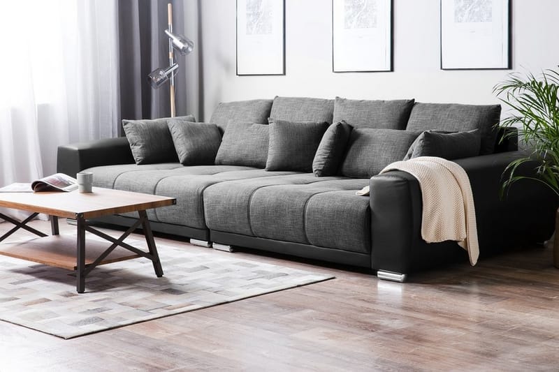 Sofa 3-seters Torpo - Svart - 3 seter sofa