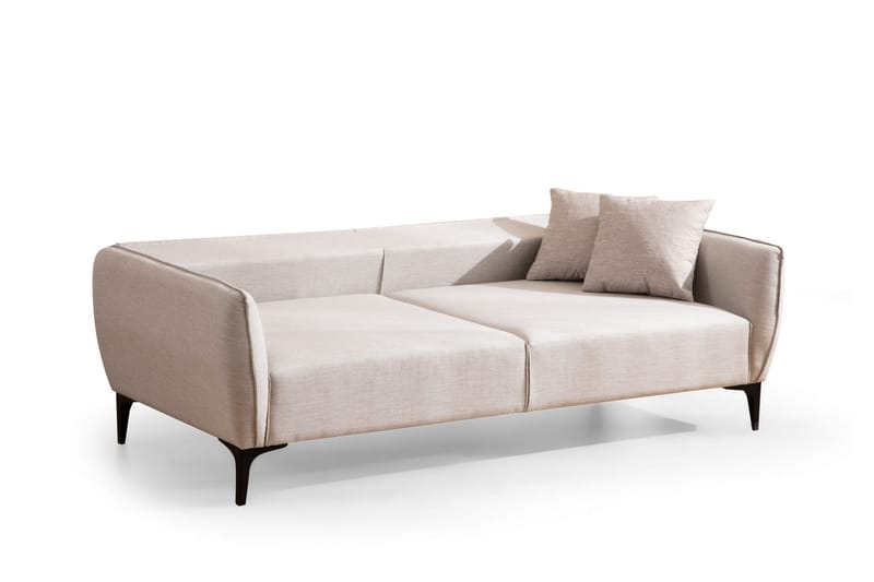 Sofa 3-seters Wangaratta - Hvit - 3 seter sofa