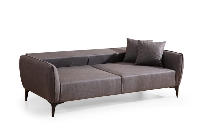 Sofa 3-seters Wangaratta - Mørkegrå - 3 seter sofa