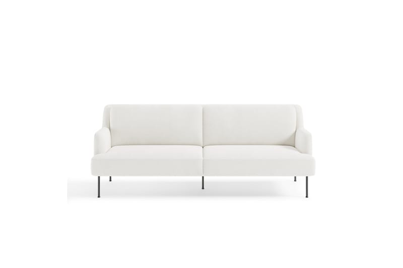 Sofa Delorse 3-seters - Hvit - 3 seter sofa