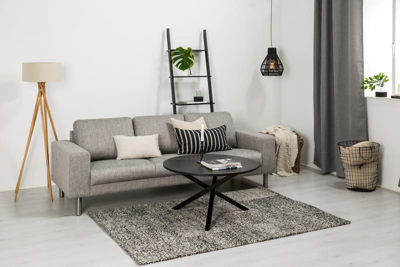 Sofa Erstavik 3-seter - Lysgrå - 3 seter sofa