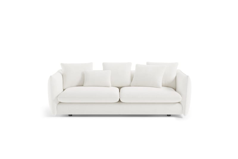 Sofa Gasper 3-seters - Hvit - 3 seter sofa