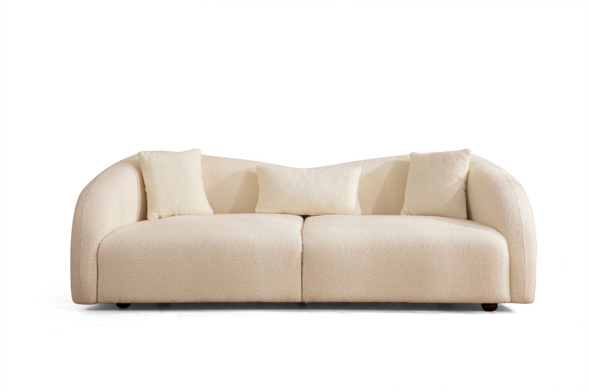 Sofa Itason 3-seters - Beige|Bouclé - Møbler - Sofaer - 3 seter sofa