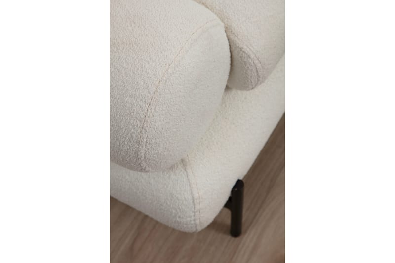 Sofa Levonto 3-seters - Hvit - 3 seter sofa