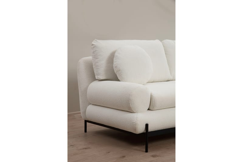 Sofa Levonto 3-seters - Hvit - 3 seter sofa