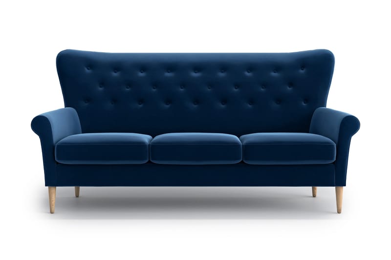 Sofa Loanne 3-seter - Blå - 3 seter sofa