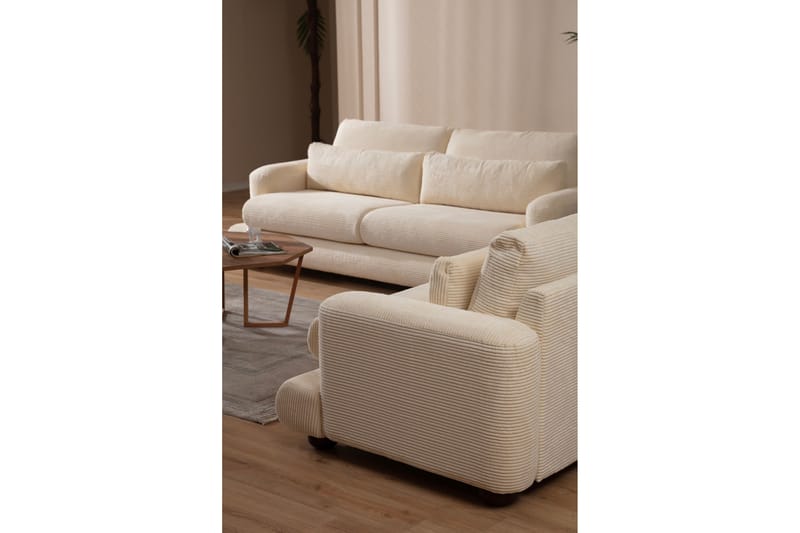 Sofa Maddington 3-seter - Beige - 3 seter sofa