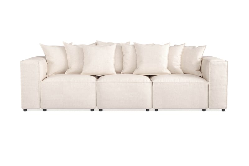 Sofa Narender 3-seters - Beige - 3 seter sofa