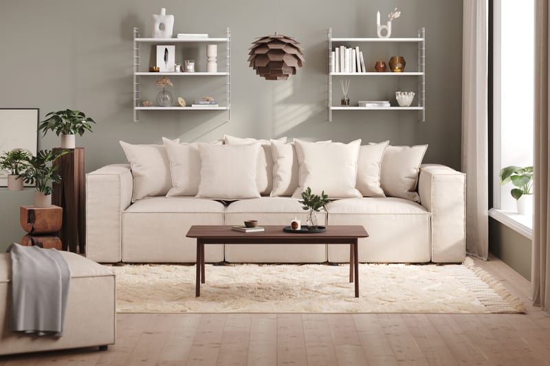 Sofa Narender 3-seters - Beige - 3 seter sofa