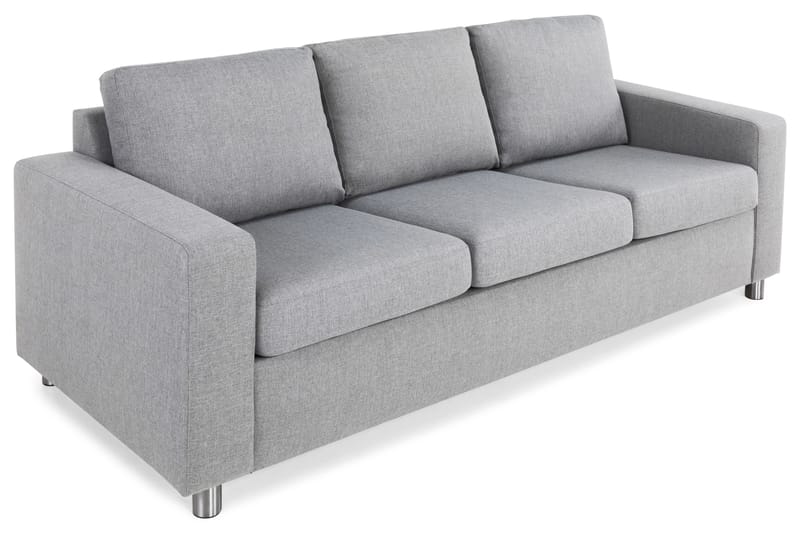Sofa Nevada 3-seter - Lysgrå - 3 seter sofa